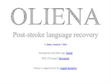 Tablet Screenshot of oliena.com